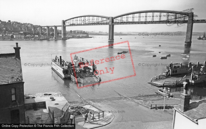 Photo of Saltash, The Ferry And Royal Albert Bridge c.1955