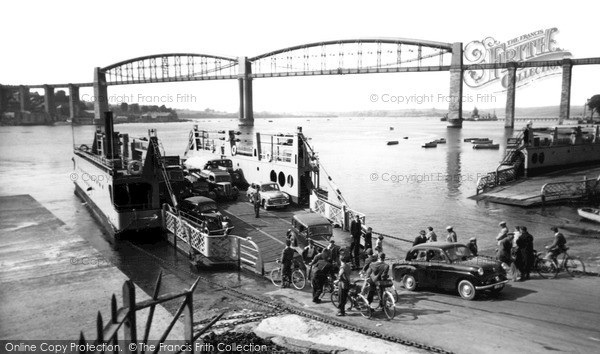 Photo of Saltash, The Royal Albert Bridge And Ferry c.1955