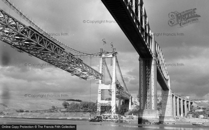 Photo of Saltash, The Tamar And Royal Albert Bridges 1961