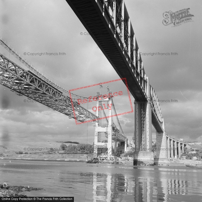 Photo of Saltash, The Tamar And Royal Albert Bridges 1961