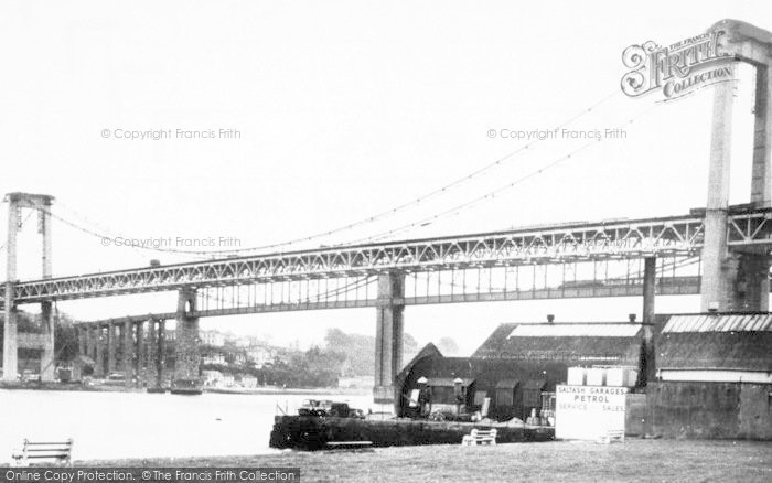 Photo of Saltash, The Tamar Bridge c.1962