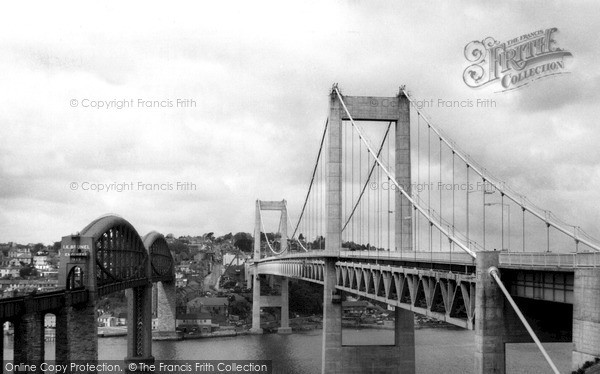 Photo of Saltash, the Tamar Bridge c1965