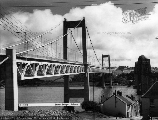 Photo of Saltash, The Tamar Bridge c.1965