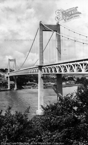 Photo of Saltash, The Tamar Bridge c.1965