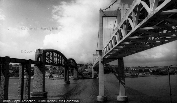 Photo of Saltash, The Tamar Bridge c.1965