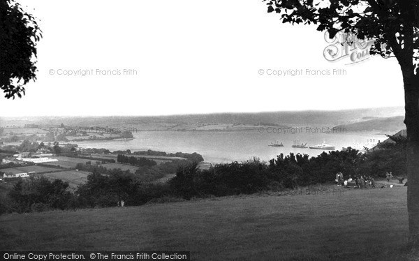 Photo of Saltash, View From The Park c.1955