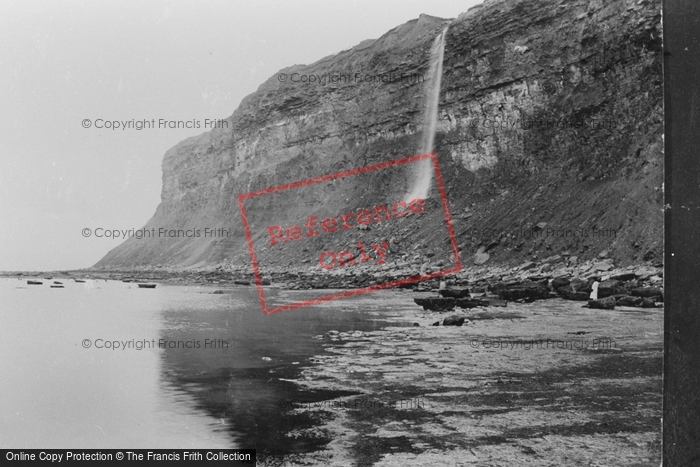 Photo of Saltburn By The Sea, A Waterfall At Hunt Cliff 1927