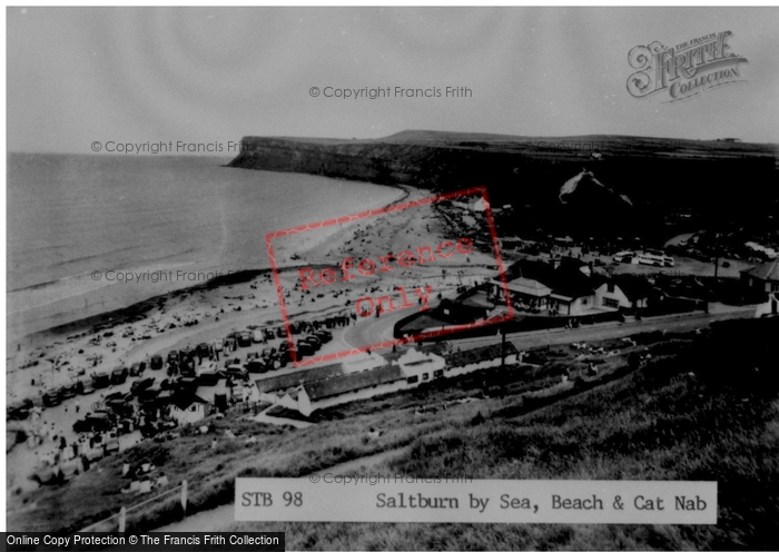 Photo of Saltburn By The Sea, Beach And Cat Nab c.1955