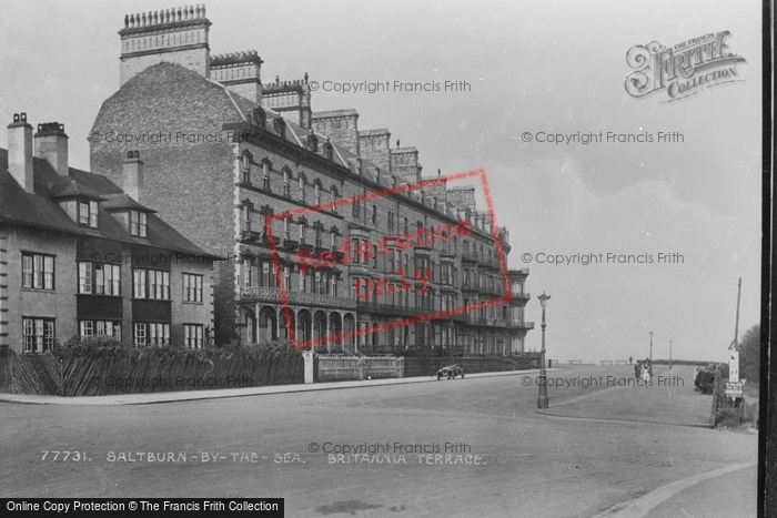 Photo of Saltburn By The Sea, Britannia Terrace 1925