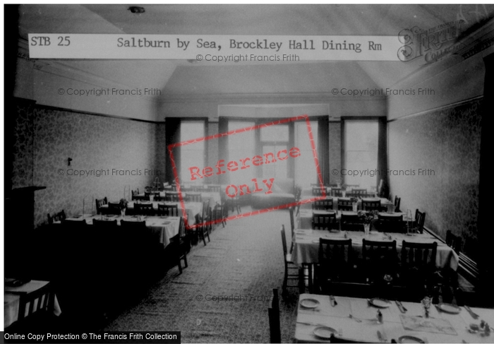 Photo of Saltburn By The Sea, Brockley H All, Dining Room c.1955