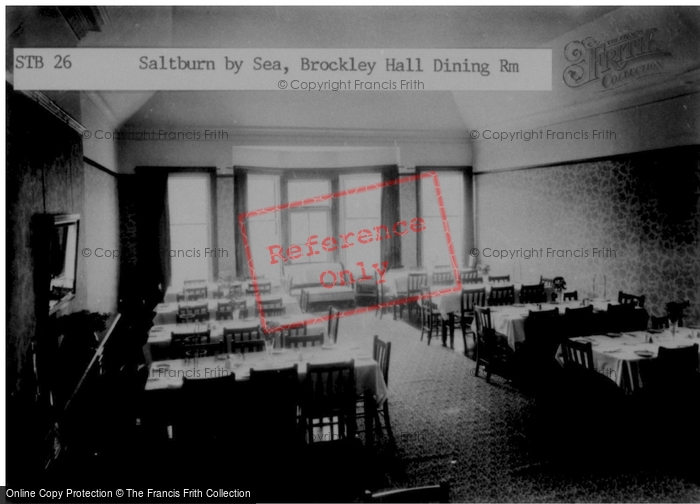 Photo of Saltburn By The Sea, Brockley Hall, Dining Room c.1955