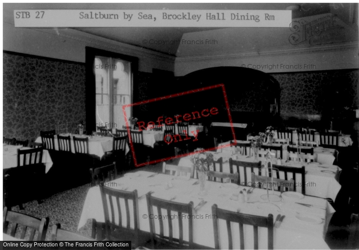 Photo of Saltburn By The Sea, Brockley H All, Dining Room c.1955