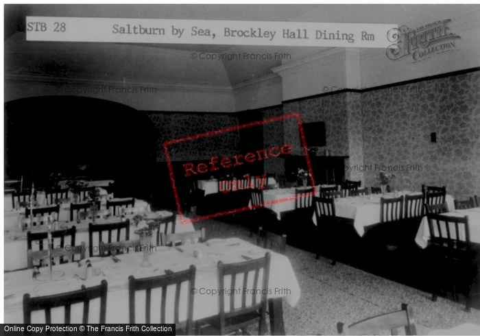 Photo of Saltburn By The Sea, Brockley Hall, Dining Room c.1955