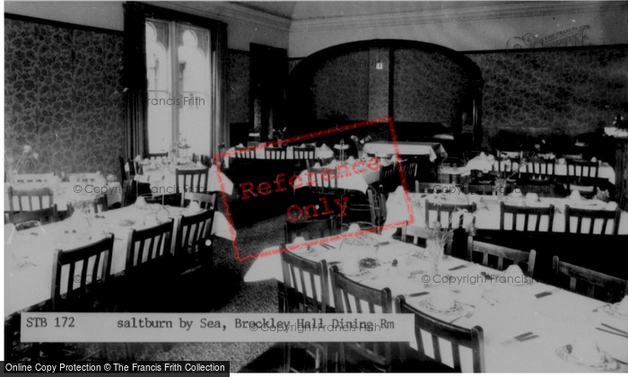 Photo of Saltburn By The Sea, Brockley Hall, Dining Room c.1960