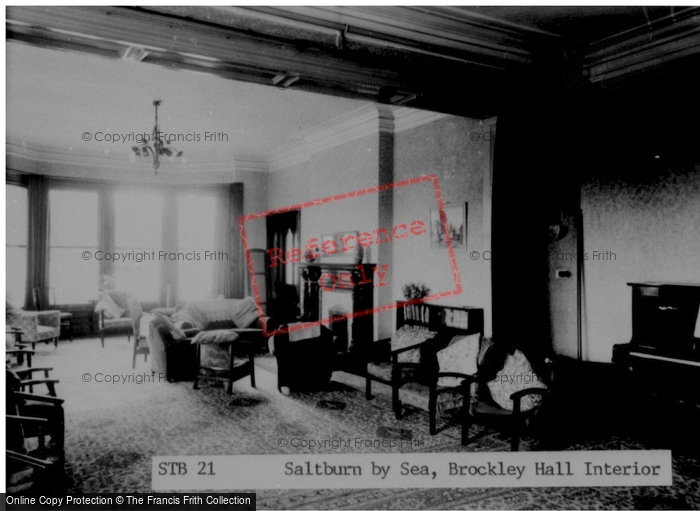 Photo of Saltburn By The Sea, Brockley Hall, Interior c.1955