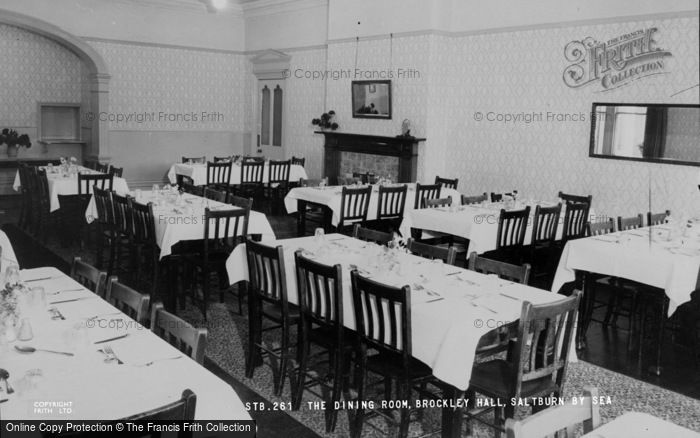 Photo of Saltburn By The Sea, Brockley Hall, The Dining Room c.1965