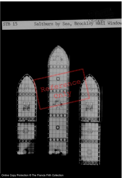 Photo of Saltburn By The Sea, Brockley Hall, Window c.1955