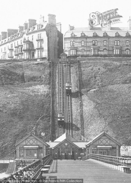 Photo of Saltburn By The Sea, Cliff Lift From The Pier 1901