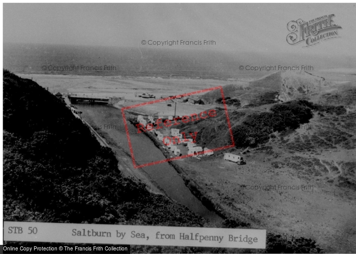 Photo of Saltburn By The Sea, From Halfpenny Bridge c.1955