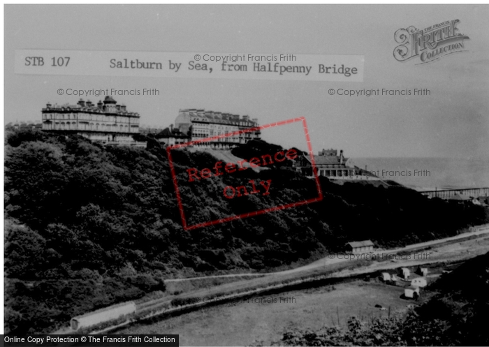 Photo of Saltburn By The Sea, From Halfpenny Bridge c.1955