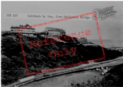 Saltburn-By-The-Sea, From Halfpenny Bridge c.1955, Saltburn-By-The-Sea
