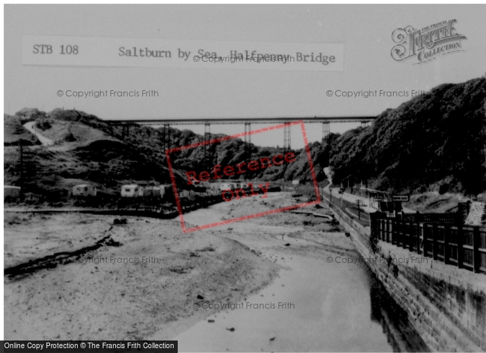 Photo of Saltburn By The Sea, Halfpenny Bridge c.1955