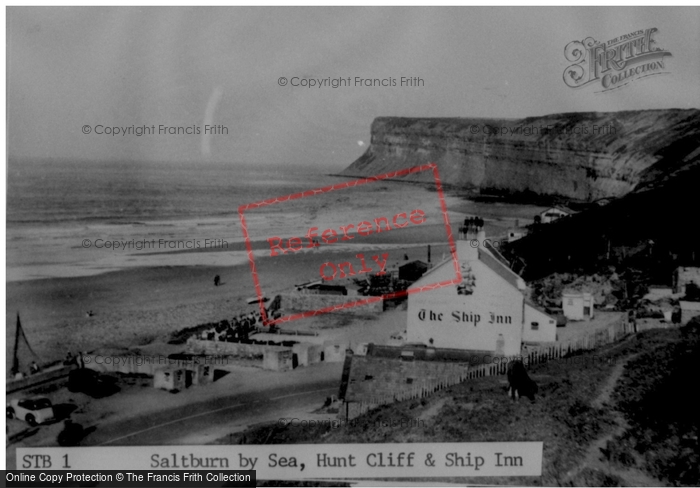 Photo of Saltburn By The Sea, Hunt Cliff And Ship Inn c.1950