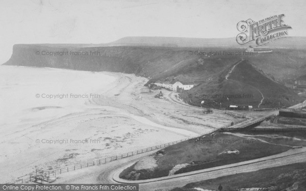 Photo of Saltburn By The Sea, Hunt Cliff c.1885