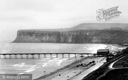 Saltburn-By-The-Sea, Huntcliff And Pier 1923, Saltburn-By-The-Sea