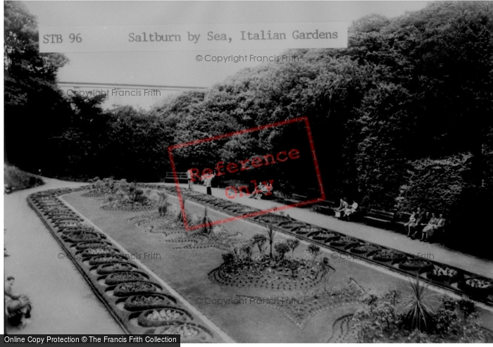 Photo of Saltburn By The Sea, Italian Gardens c.1955