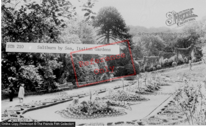 Photo of Saltburn By The Sea, Italian Gardens c.1960