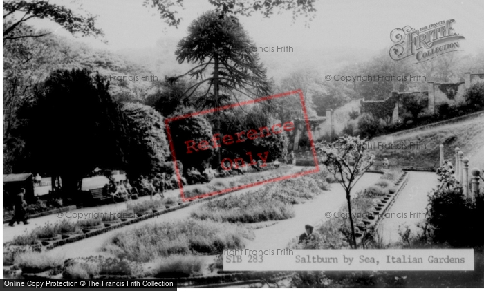 Photo of Saltburn By The Sea, Italian Gardens c.1965