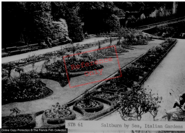 Photo of Saltburn By The Sea, Itallian Gardens c.1955