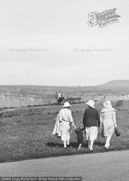 Photo of Saltburn By The Sea, Ladies Taking A Walk 1923