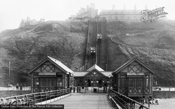 Photo of Saltburn By The Sea, Lift And Pier Entrance 1913