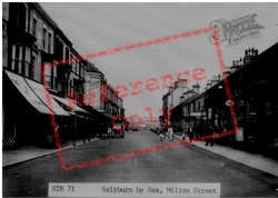 Saltburn-By-The-Sea, Milton Street c.1955, Saltburn-By-The-Sea