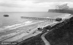 Saltburn-By-The-Sea, Storm Damaged Pier 1927, Saltburn-By-The-Sea
