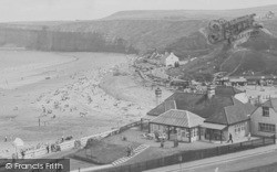 Saltburn-By-The-Sea, The Bank Cafe, Highcliff And Cat Nab c.1955, Saltburn-By-The-Sea