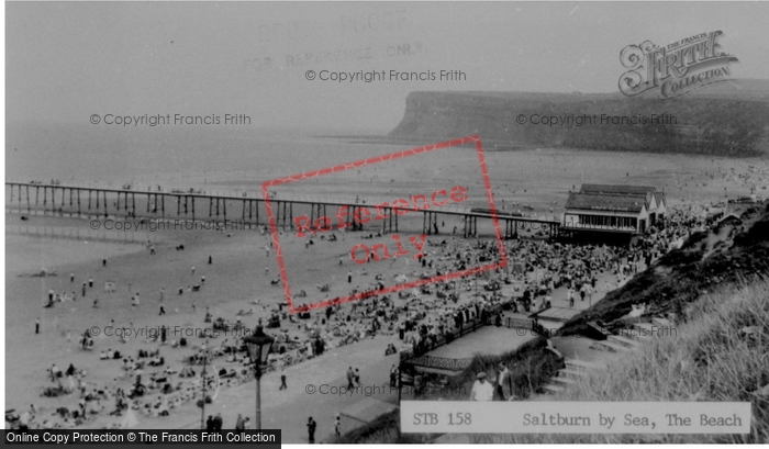 Photo of Saltburn By The Sea, The Beach c.1955