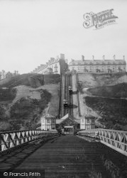 Saltburn-By-The-Sea, The Lift From The Pier c.1885, Saltburn-By-The-Sea