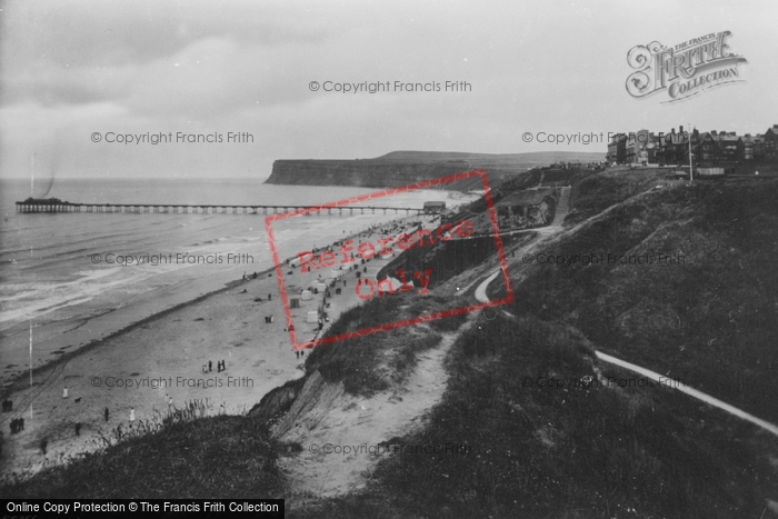Photo of Saltburn By The Sea, The Pier And Hunt Cliff 1913