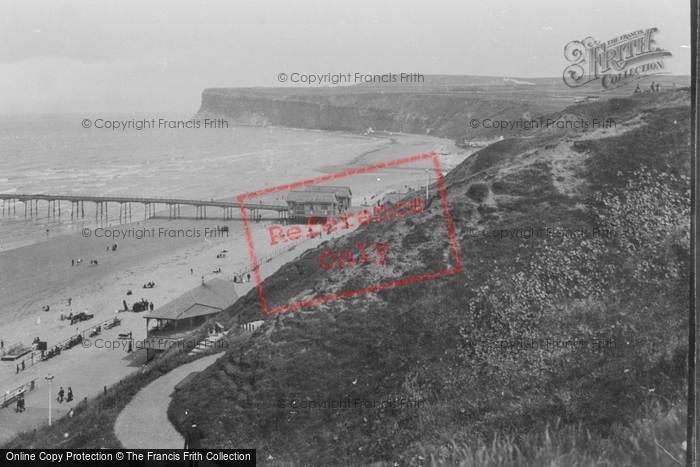Photo of Saltburn By The Sea, The Pier And Hunt Cliff 1913