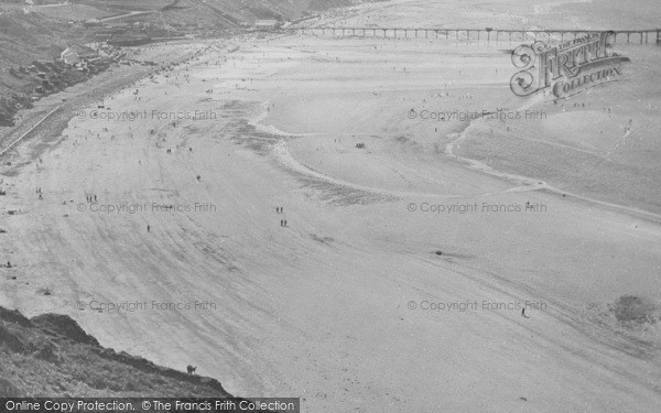 Photo of Saltburn By The Sea, The Sands From Huntcliff c.1955