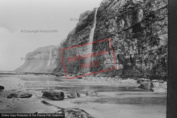 Photo of Saltburn By The Sea, Waterfalls At Hunt Cliff 1927