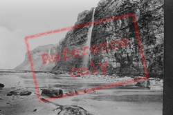 Saltburn-By-The-Sea, Waterfalls At Hunt Cliff 1927, Saltburn-By-The-Sea