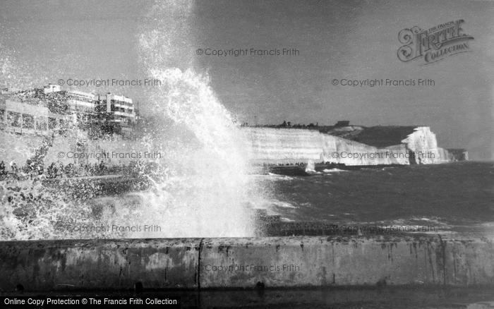 Photo of Saltdean, Breaking Waves c.1950