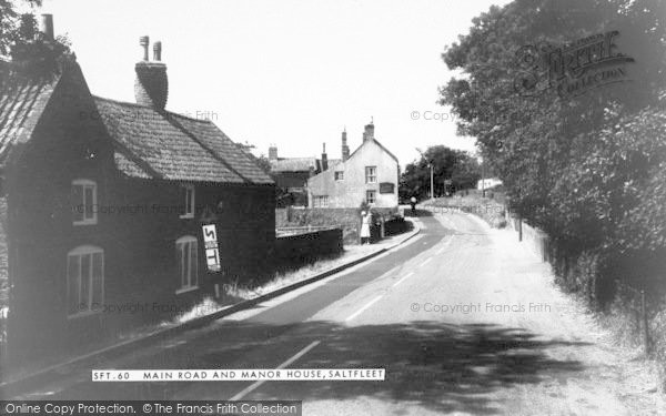 Photo of Saltfleet, Main Road And Manor House c.1965