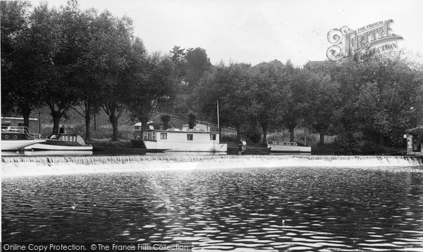 Photo of Saltford, The Weir c.1955