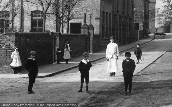 Photo of Saltney, Children In Hope Street 1906