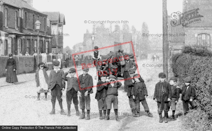 Photo of Saltney, Children In The Village Street 1906